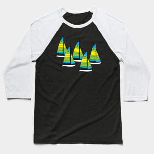 Hobie 16 Catamaran Sailboat Baseball T-Shirt